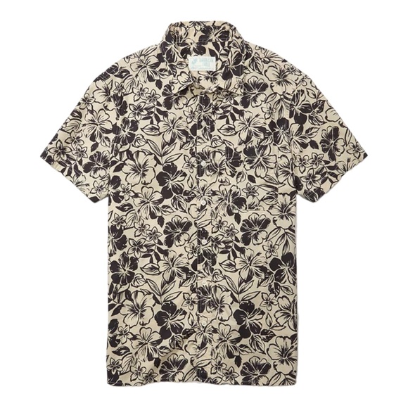 American Eagle Outfitters Tropical Button-Up Resort Shirt Floral Tropical Men M - Picture 3 of 16